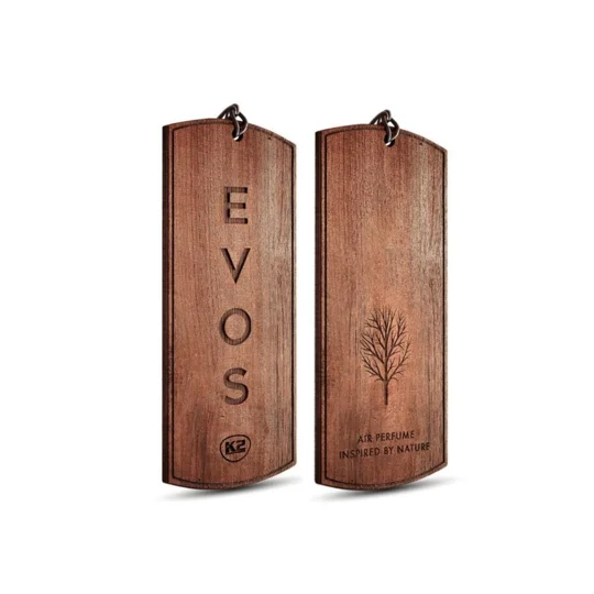 K2 EVOS VIKING Wooden Hanger Car Air Freshener - Lime, Water Flowers & Musk