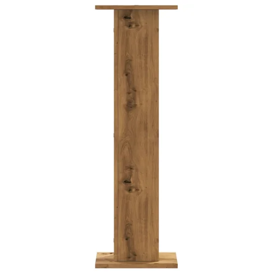 vidaXL Speaker Stands 2 pcs Artisian Oak 11.8x11.8x37.4" Engineered Wood