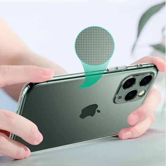 Soft TPU Clear Case with Dust Plug - For iPhone 16