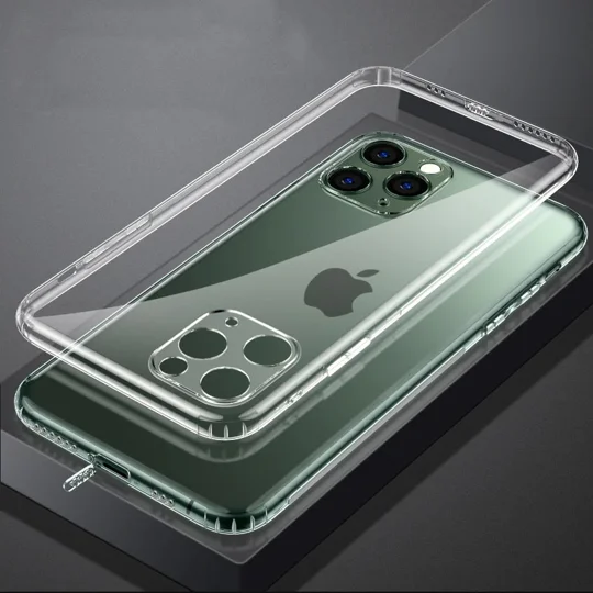 Soft TPU Clear Case with Dust Plug - For iPhone 16 Pro