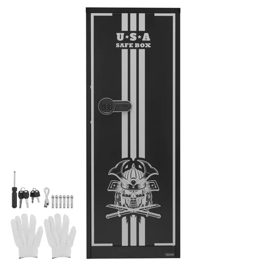 VEVOR 4 Gun Safe, Long Gun Cabinet for Rifles and Pistols, Quick Access Rifle Safe with 3 Ammo Slots