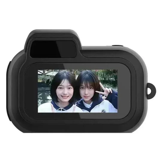 Mini Slr-Shaped 1080P Pocket DV Camera – Portable Body Cam, Action Camera with Display Screen, Loop 
