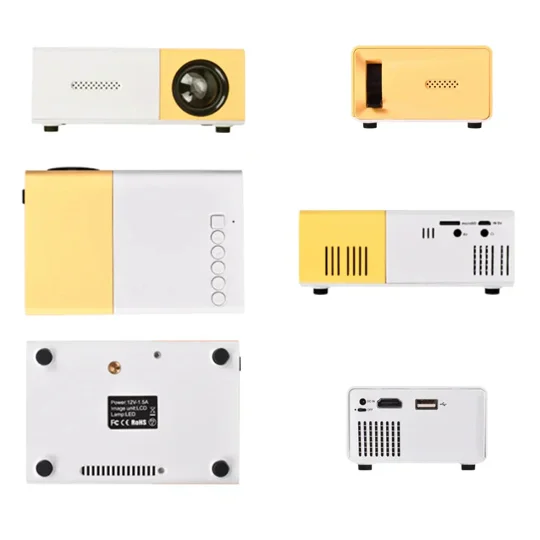 Mini Projector – 1080P Full HD Support, Portable LED Projector, 4K Video Playback, Multiple Connecti