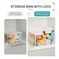 Vtopmart (4 bin stackable foldable drawer)