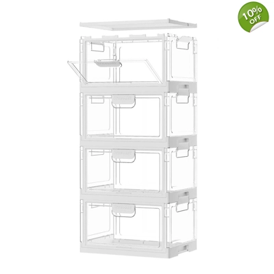 Vtopmart (4 bin stackable foldable drawer)
