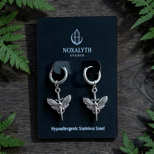 Hoop Earrings Silver Stainless Steel – Moth and daggar