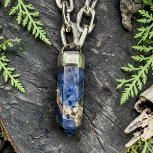 Soladite Chunky Crystal Pendant Necklace