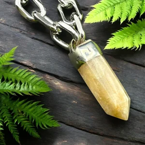 Moonstone Chunky Crystal Pendant Necklace