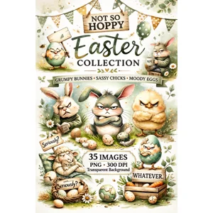 Not So Hoppy Easter Clip art collection