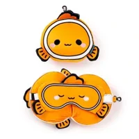 2in1 Travel Pillow & Eye Mask - C..