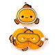 2in1 Travel Pillow & Eye Mask - Clownfish