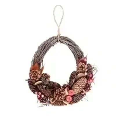 Apple and Pinecone Wreath