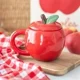 Apple Shaped Lidded Mug