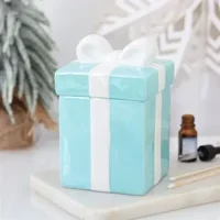 Blue Christmas Present Oil Burner