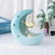 Blue Pastel Crescent Moon Hanging Oil Burner