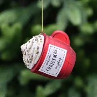 Christmas Mug Glass Hanging Decor..