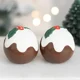 Christmas Pudding Salt and Pepper Shakers