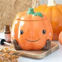 Cute Smiling Pumpkin Oil Burner a..