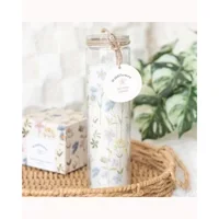 Floral Print Wildflower Tube Candle