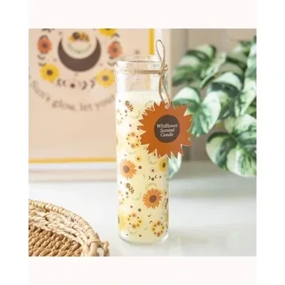 Summer Solstice Wildflower Tube Candle