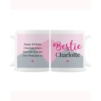 Personalised #Bestie Mug