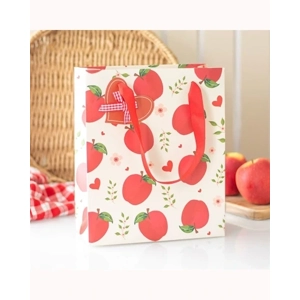 23cm Medium Apple Print Gift Bag