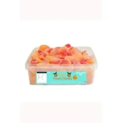 Fizzy Peach Hearts Tub 600g