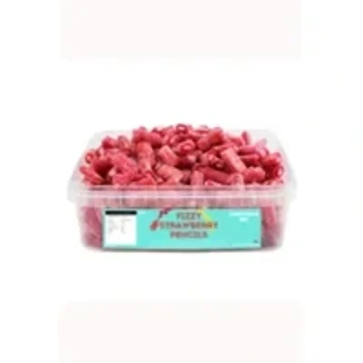 Fizzy Strawberry Pencils Tub 600g