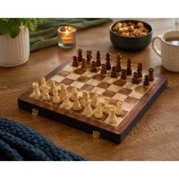 Foldable Wooden Chess Set
