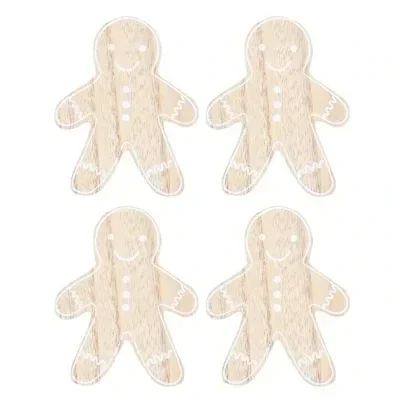 Gingerbread Man Coaster Set