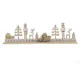 Gold Wooden Advent Calendar with Nutcracker