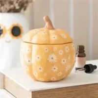 Groovy Floral Pumpkin Oil Burner