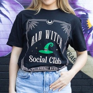 Green Bad Witch Social Club Unisex T-shirt