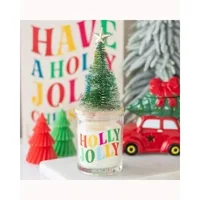 Holly Jolly Pine & Fir Glass Cand..