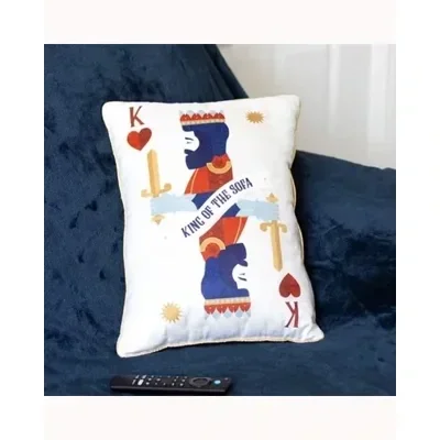 King of the Sofa Playing Card Cushion