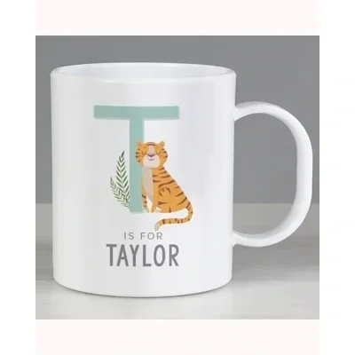 Personalised Animal Alphabet Plastic Mug