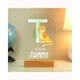 Personalised Animal Alphabet Wooden Based LED Li..