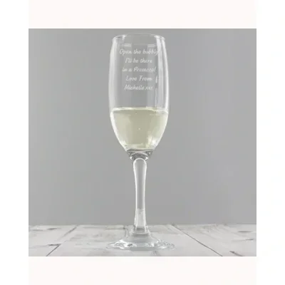 Personalised Any Message Prosecco Flute