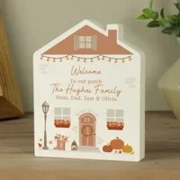 Personalised Autumnal Wooden Hous..
