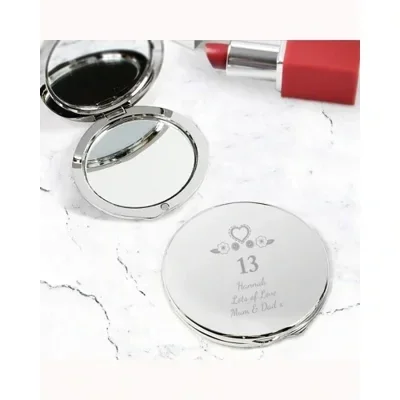 Personalised Birthday Craft Compact Mirror