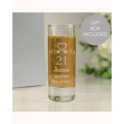 Personalised Birthday Craft Shot Glass Engraved