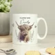Personalised Highland Cow Mug