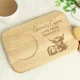 Personalised Highland Cow Wooden Coaster Tray