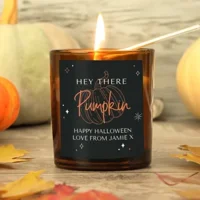 Personalised Pumpkin Amber Glass ..