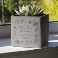 Personalised Pumpkin Concrete Pla..