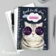Personalised Rachael Hale Space Cat A5 Notebook