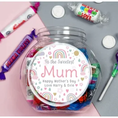 Personalised Rainbows & Sunshine Sweet Jar