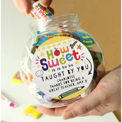 Personalised Shape Little Minds Sweet Jar