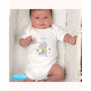 Personalised Tiny Tatty Teddy Cuddle Bug 0-3 Months Baby Vest