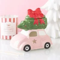 Pink Car with Christmas Tree Oil ..